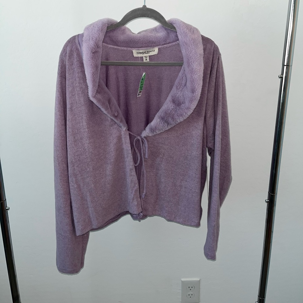 Purple Tie Top! (new)